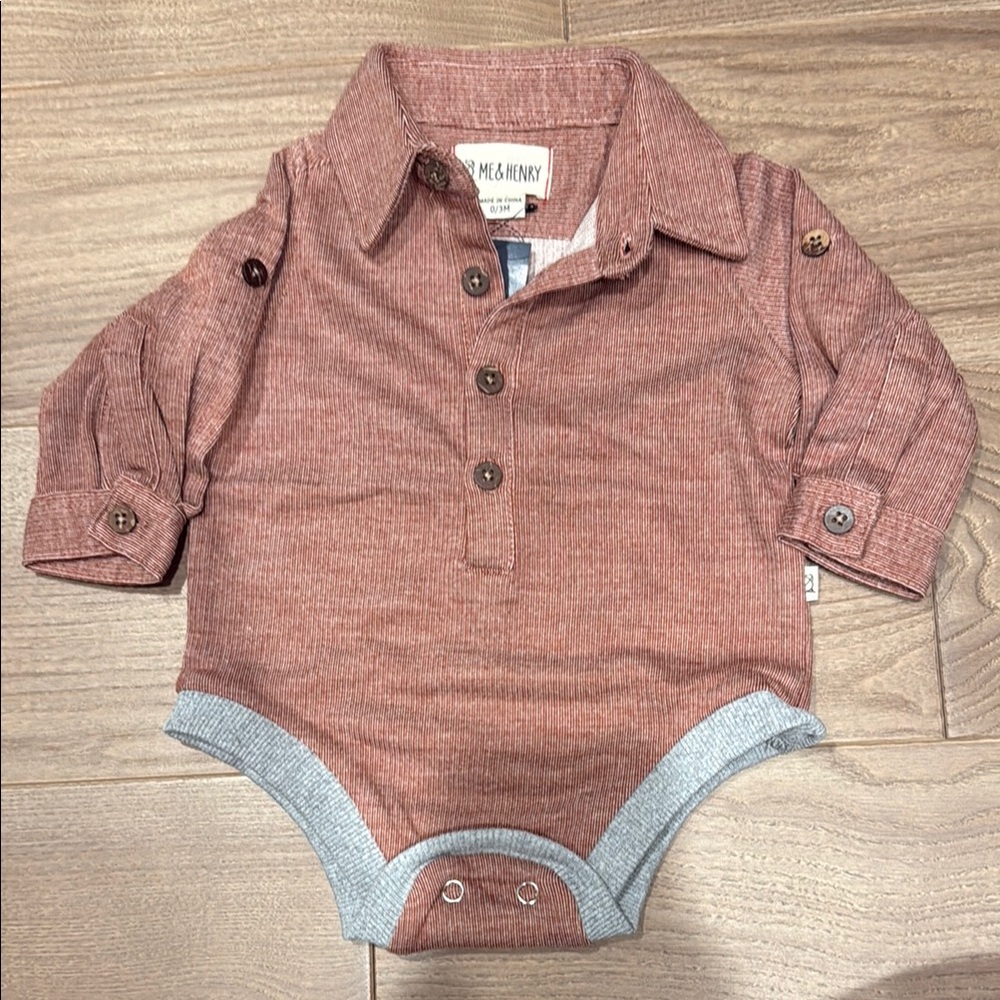 Me & Henry Rust Bodysuit for Kids